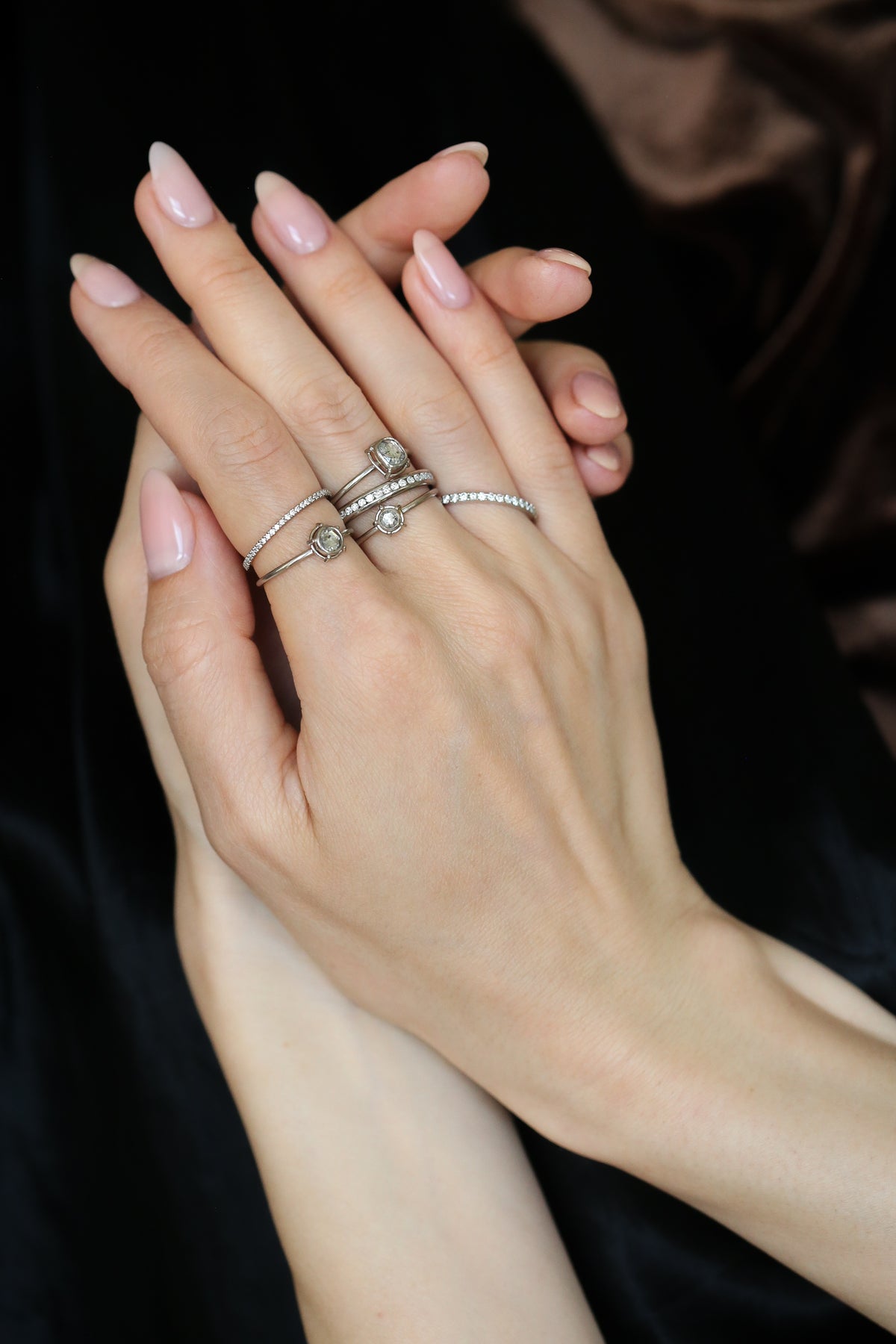 【TATIANA】FANCY PAVE SETTING ROUNDING RING★送料無料★2色 Amazon.com: Super Flash Cubic Zirconia Flower Shape Ring925