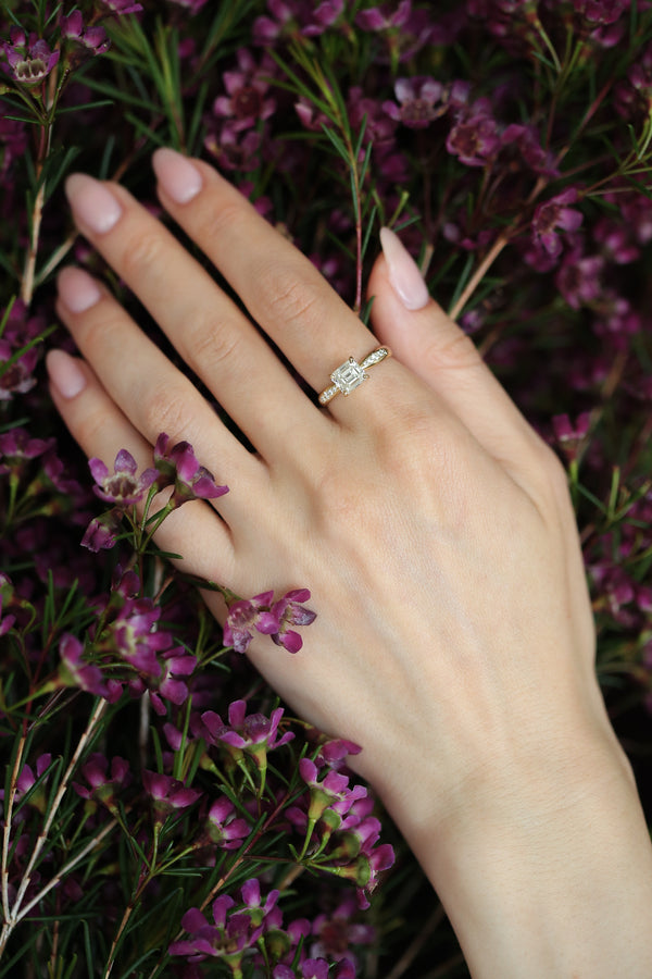 Antique Emerald Cut Ring