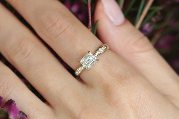 Antique Emerald Cut Ring