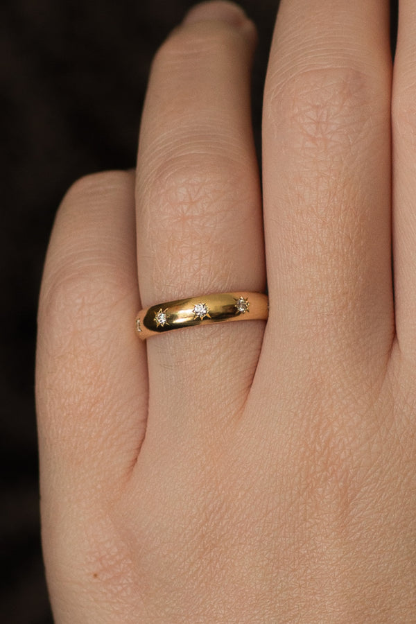 Chunky Cloak Band - 4mm with Diamonds
