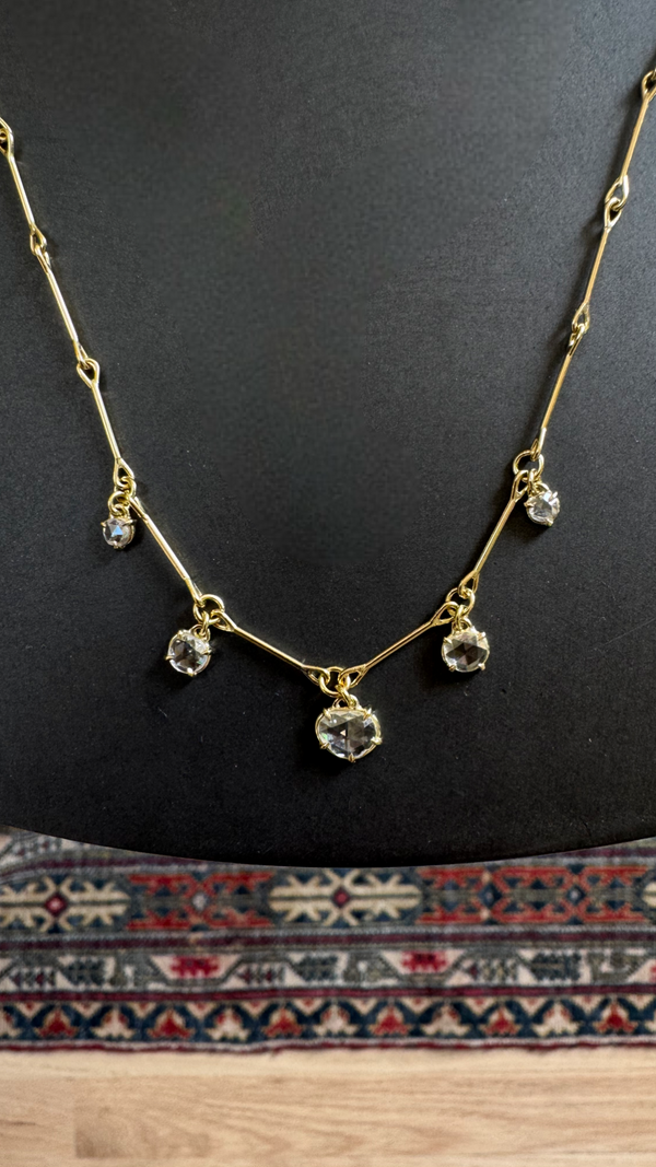 Lantern Necklace - Antique Diamonds