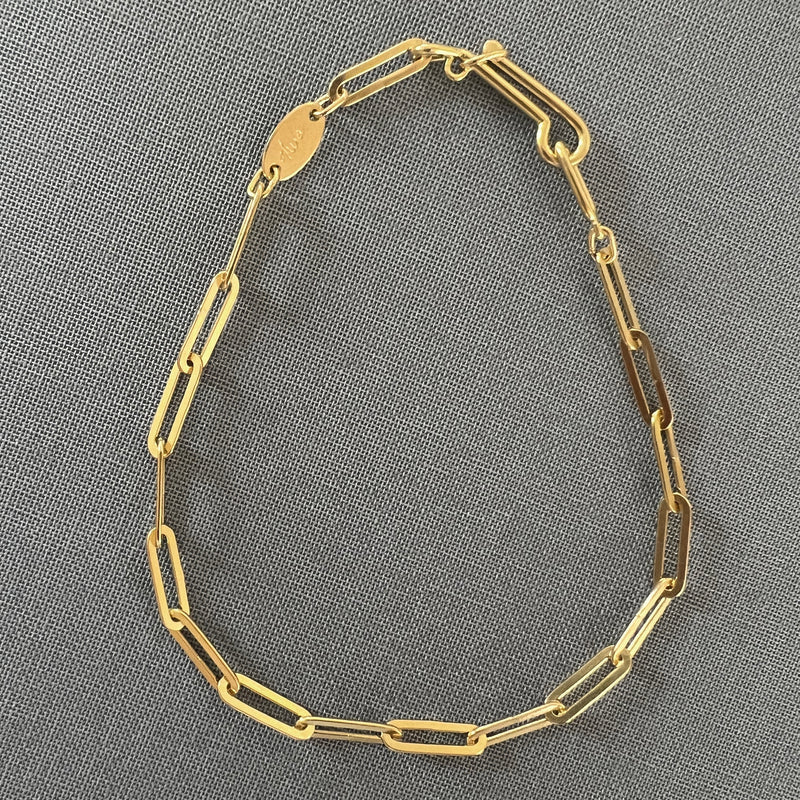 Flat Link Chain Bracelet