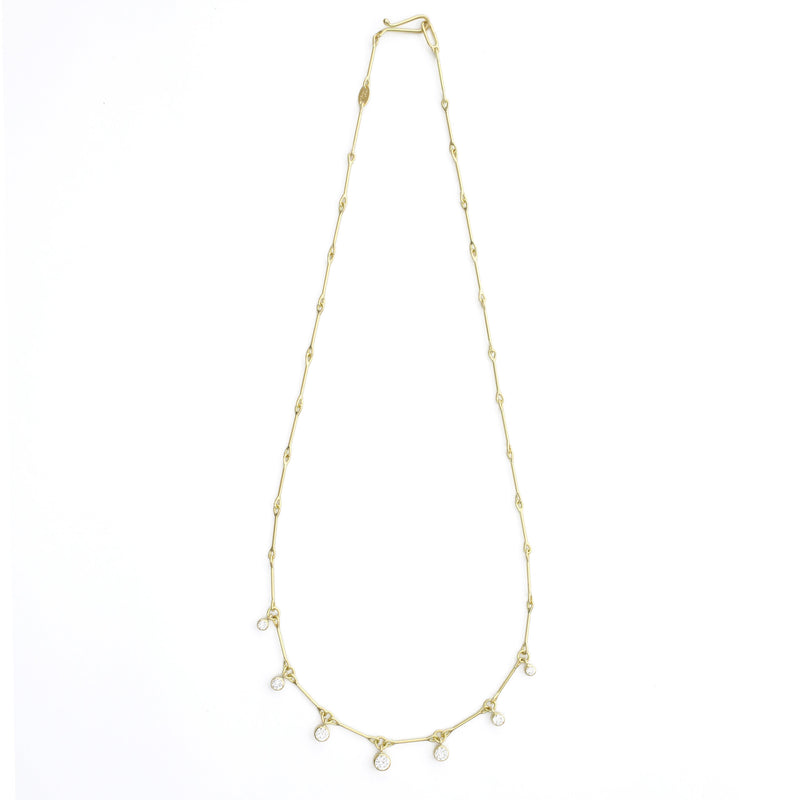 Lantern Necklace - 7 Diamonds