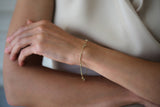 Needle Eye Chain Bracelet - with Diamond Sliders
