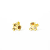 Small Clustered Diamond Earrings