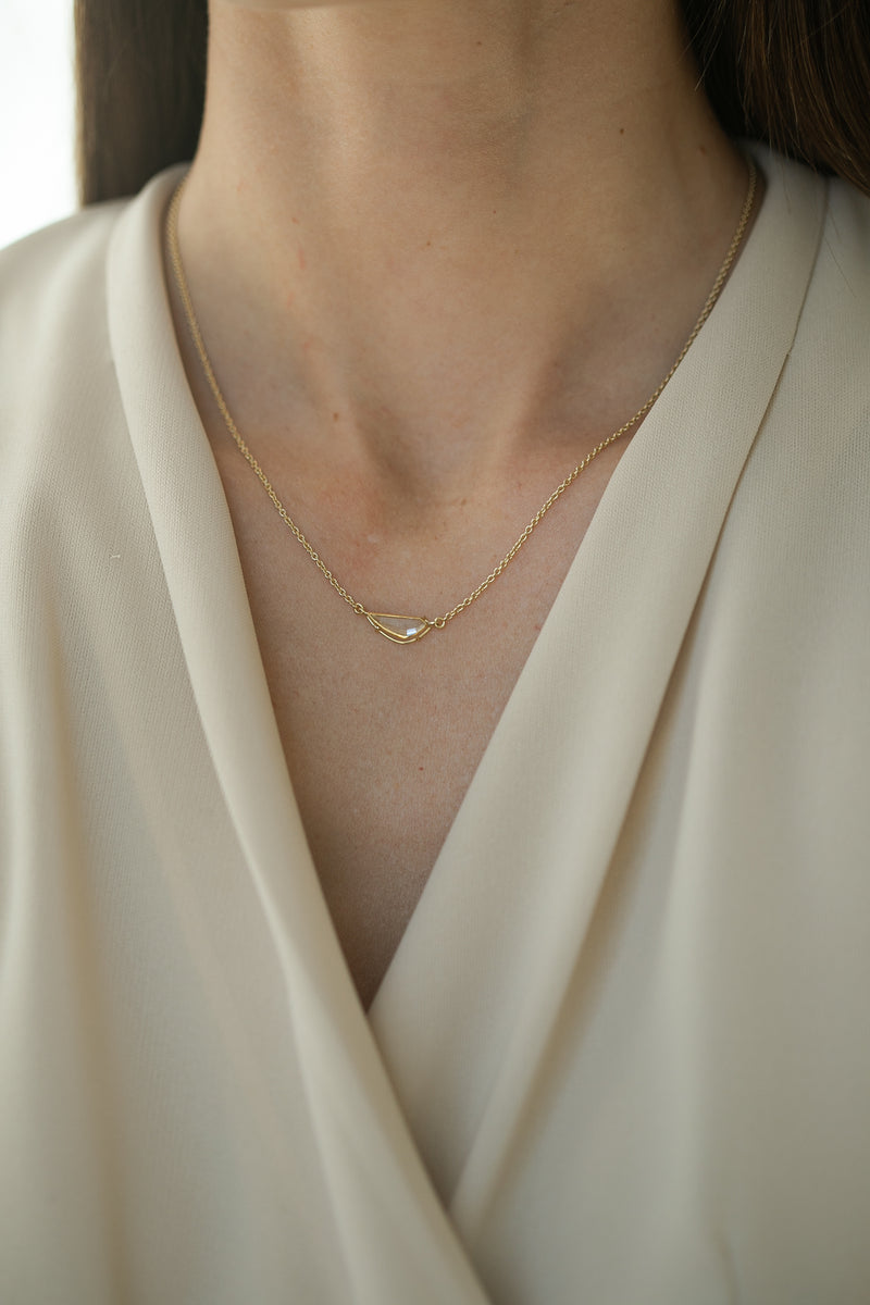 Portrait Cut Diamond Necklace