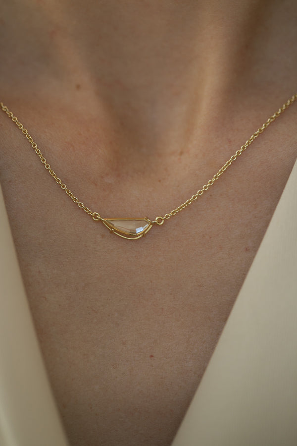 Portrait Cut Diamond Necklace