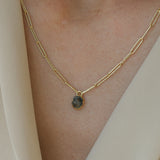 Sapphire Scarab Necklace