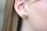 Dual Marquis Emerald Earrings