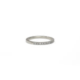 Pavé Diamond Half Eternity Ring - 1.5mm