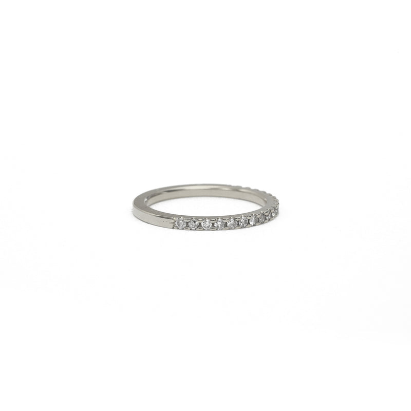 Pavé Diamond Half Eternity Ring - 1.5mm